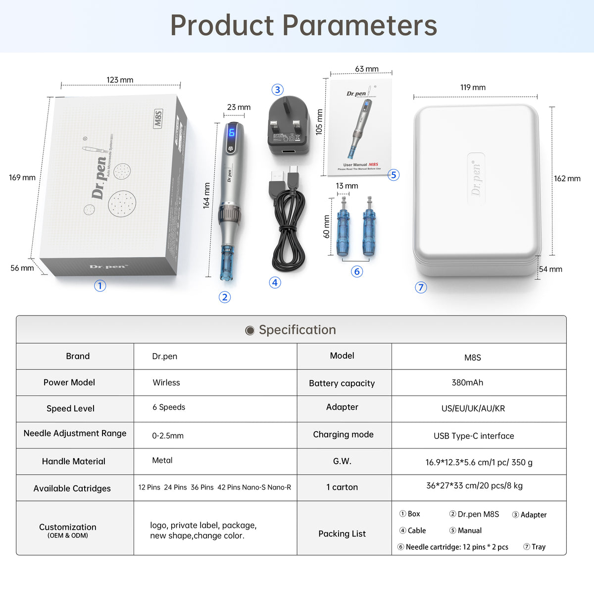 Dr. Pen M8S dermapen original en Colombia